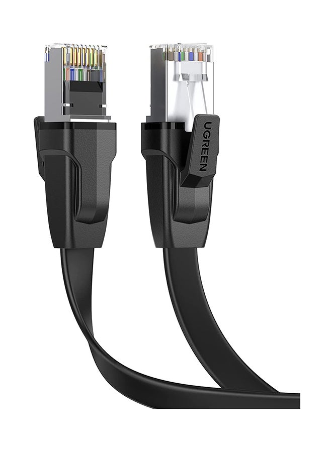 Ugreen Ethernet Cable Flat CAT 8 40Gbps 2000MHz PoE LAN RJ45 Cord Gigabit Internet Network Wire Compatible with Xbox One PS4/5 Router Modem TV Raspberry Hub -5M - Image 1