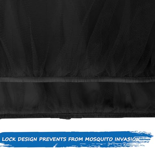 Coldwind Baby Mosquito Net for Stroller, Reusable Bug Net for Stroller, Playards, Pack N Plays and Portable Mini Crib, Portable & Durable Baby Insect Netting, Black - Image 3