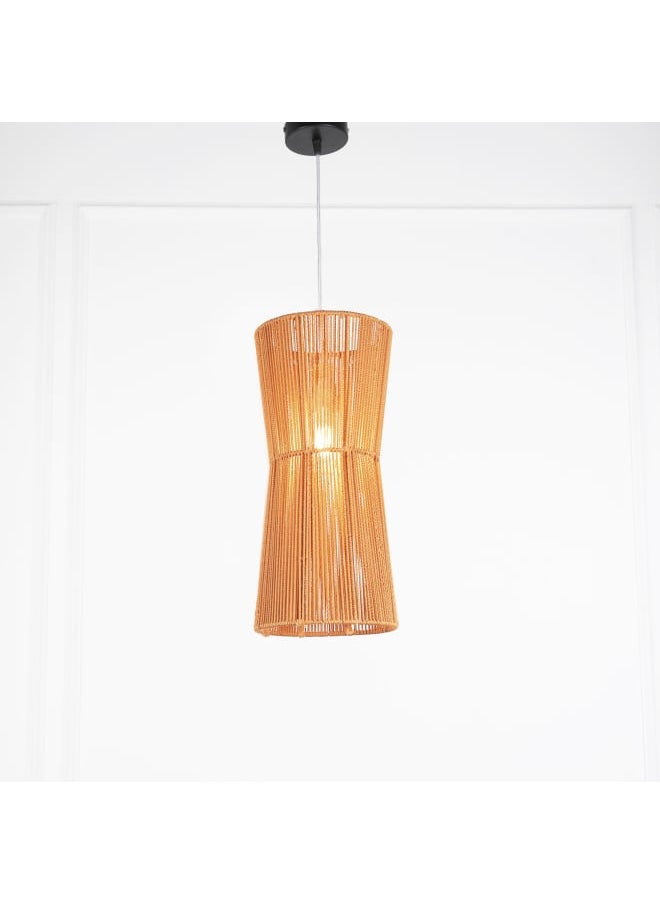 tbshomelamp Macrame-Boho Fabric Celling Lighting Beige 45x20 cm  - Image 2