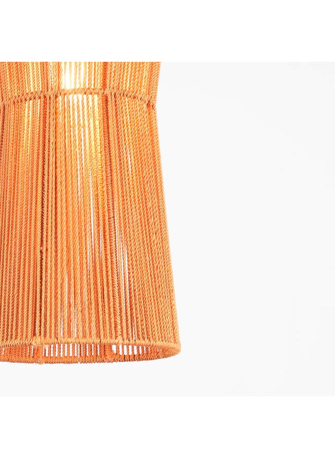 tbshomelamp Macrame-Boho Fabric Celling Lighting Beige 45x20 cm  - Image 3