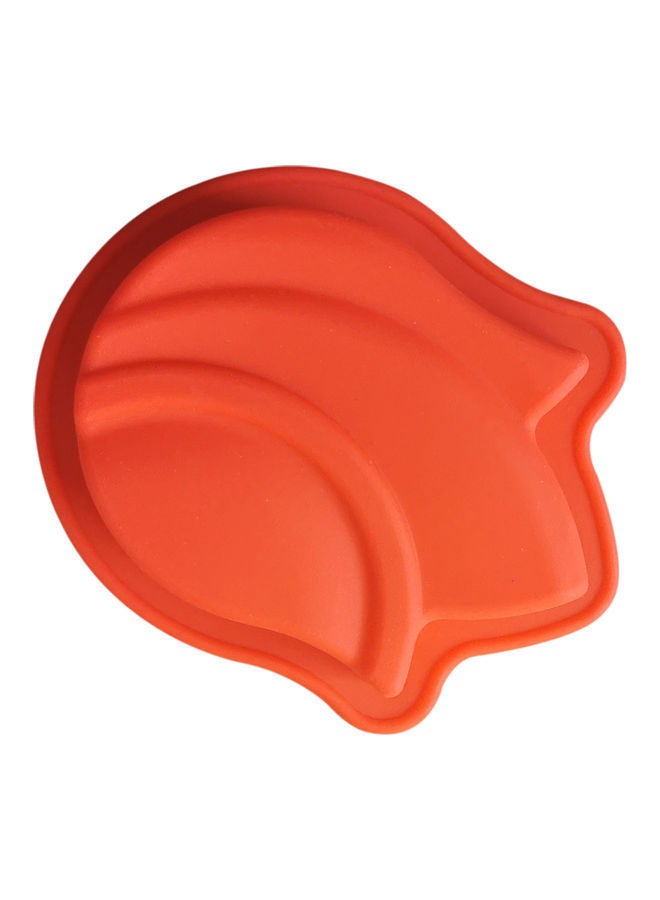 NIBEMINENT Flower Shape Silicone Baking Mould Orange 13.7 x 10.4cm - Image 3