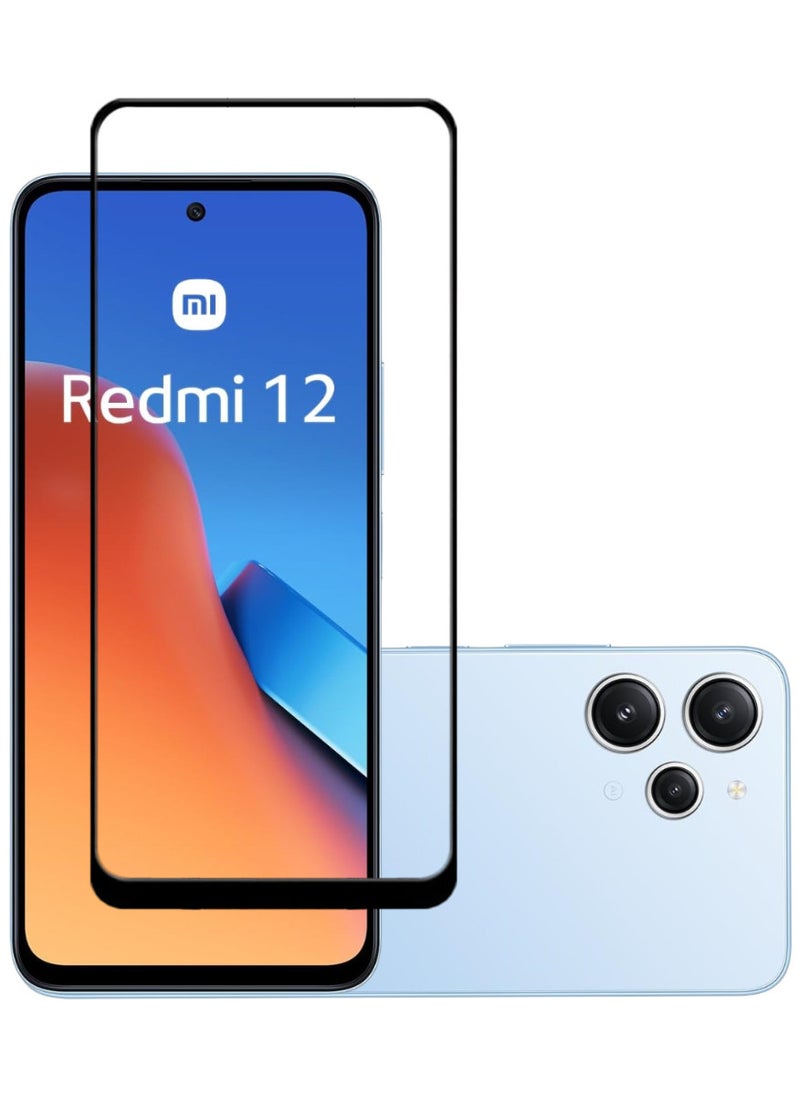 ACLIX Antistatic ESD Dustproof Premium Quality High Definition Tempered Glass Screen Protector Designed For Xiaomi Redmi 12 - Image 1