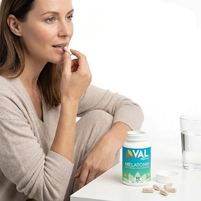 VAL Mg Experts Melatonin 3mg with Vitamin B6 & Magnesium | 90-Day Supply | Sleep Support & Healthy Circadian Rhythm | Non-GMO, Gluten-Free, Antioxidant Formula - Image 3