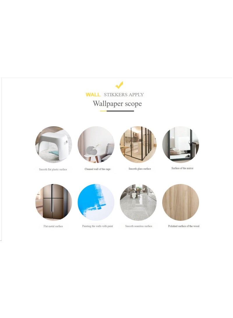 Anna 45cm x 10m Self-Adhesive Waterproof PVC Decorative Wall Sticker - Image 2