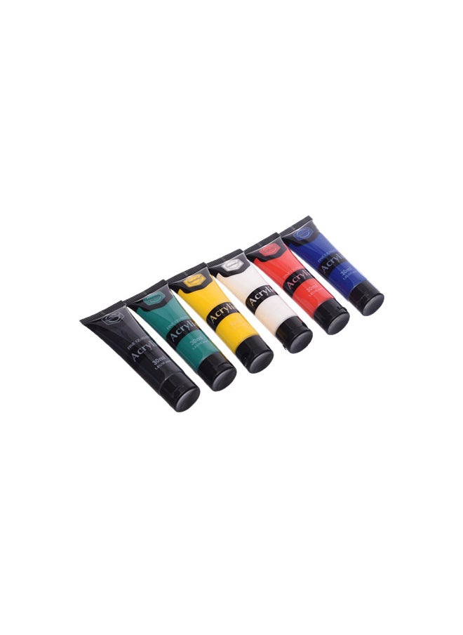 El Maayergy Elmaayergy HS-115_7356A AC-25 Set Of 6 Pieces Of Acrylic colours 30MM With Durable Material, Suitable For School And Home 