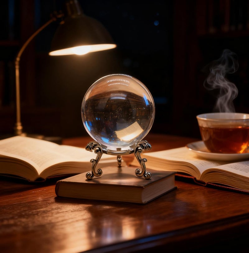 INTOMYTH 3D Crystal Ball with Stand, 2.4inch Universe Gifts Decorative Quartz Glass Ball Elegant Crystal Sphere Decor & Witchy Home Decor (Clear Crystal Ball) - Image 5