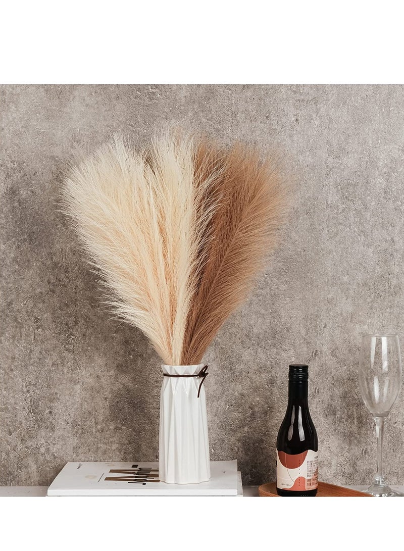 Excefore Pompas Floral Pampas Grass Decor Tall-Faux Artificial Dried Large flower bouquet 18”-8 Pcs - Image 5