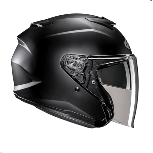 HJC i31 Solid Open Face Motorcycle Helmet, DOT Approved (Semi Flat Black, Medium) - Image 4