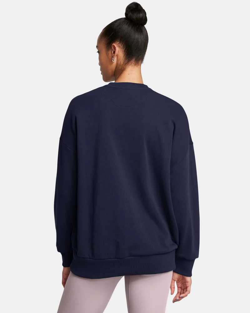 UNDER ARMOUR Blue Women's Icon Terry Sweatshirt for Women | Best Price UAE