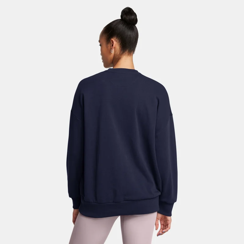 UNDER ARMOUR Blue Women's Icon Terry Sweatshirt for Women | Best Price UAE