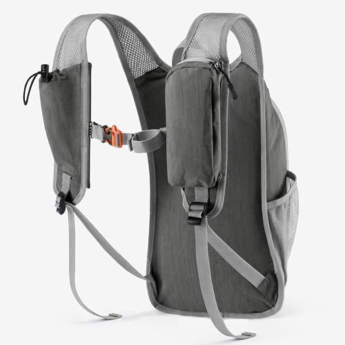 Uselike 10L Small Hiking Backpack Travel Daypack Lightweight Packable Back Pack for Women Men(Iron Grey) - Image 2