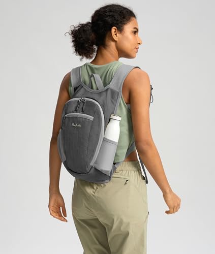 Uselike 10L Small Hiking Backpack Travel Daypack Lightweight Packable Back Pack for Women Men(Iron Grey) - Image 3
