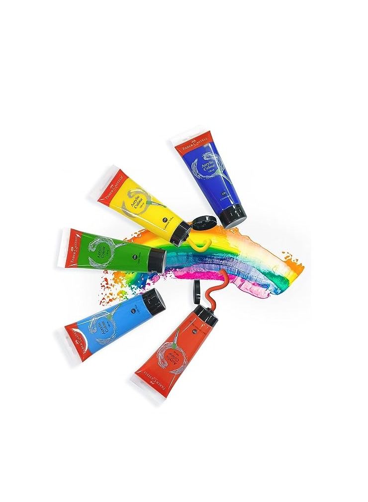 FABER-CASTELL Acrylic Color Paint 120ml Cadmium Yellow - Image 2