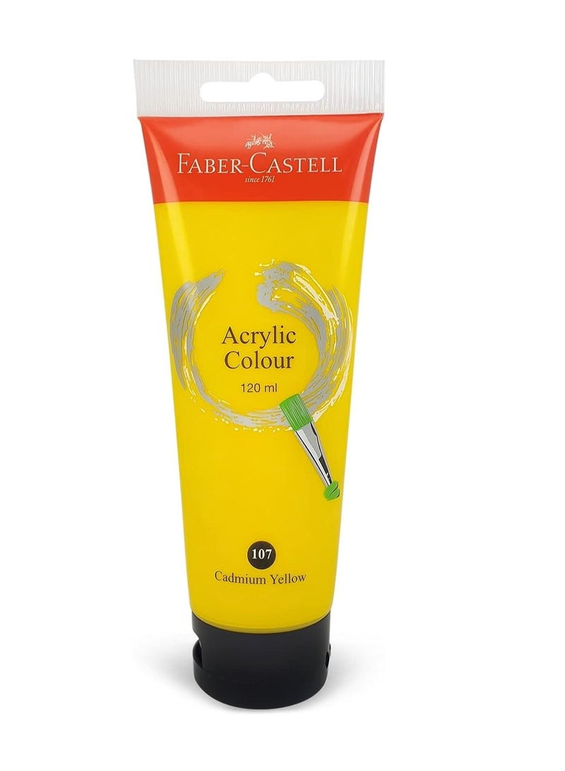 FABER-CASTELL Acrylic Color Paint 120ml Cadmium Yellow - Image 1