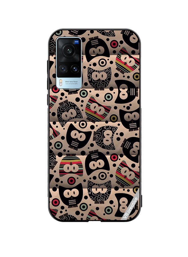 VR CREATIVE Protective Case Cover For Vivo X60 Cartoon Owl Design Multicolour - Image 1