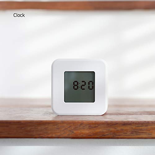 mooas Multi Clock Time Cube Timer (White), Alarm & Backlight Desk Productivity for ADHD Kids Classroom Study, Kitchen, Cooking, Desk, Office, Time Management 5,15,30,60 min Timer Various Setting - Image 3