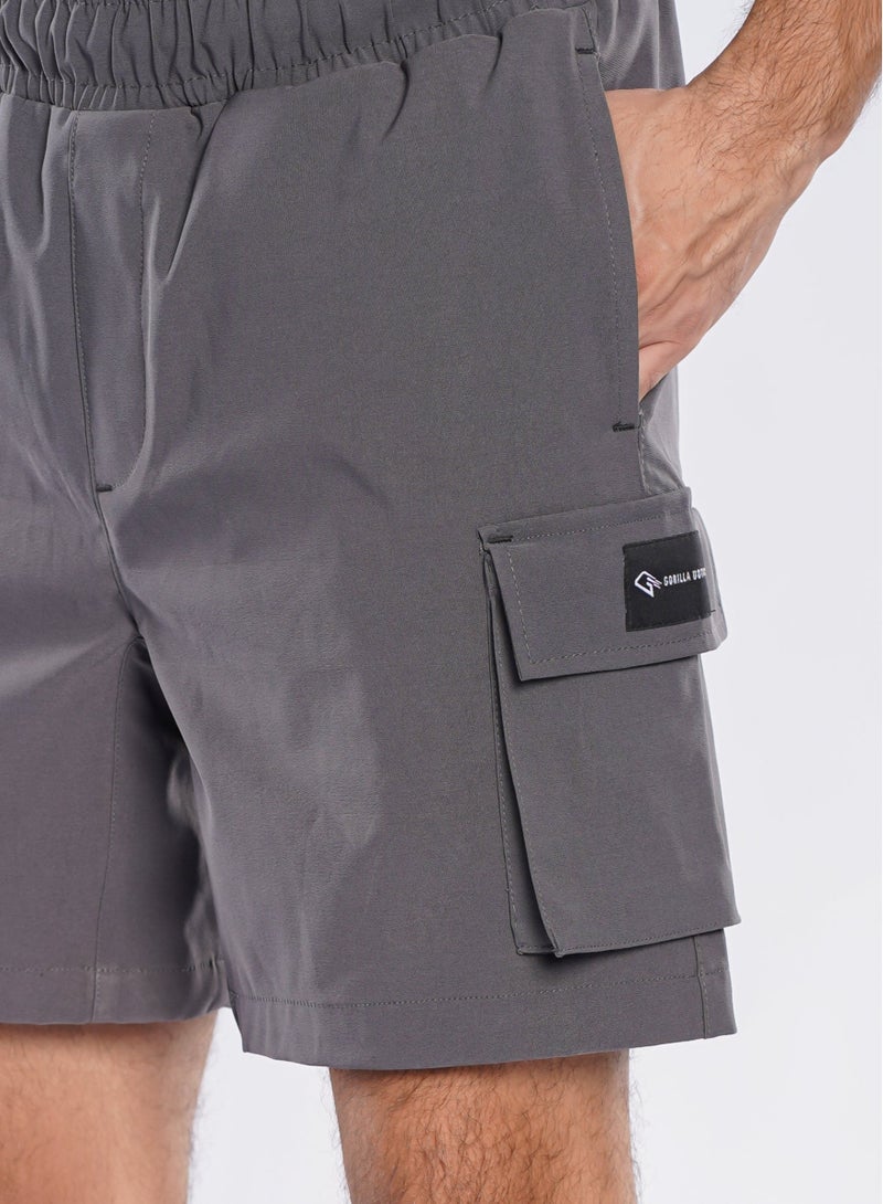 شورت غوريلا كارغو رمادي غامق - Image 3