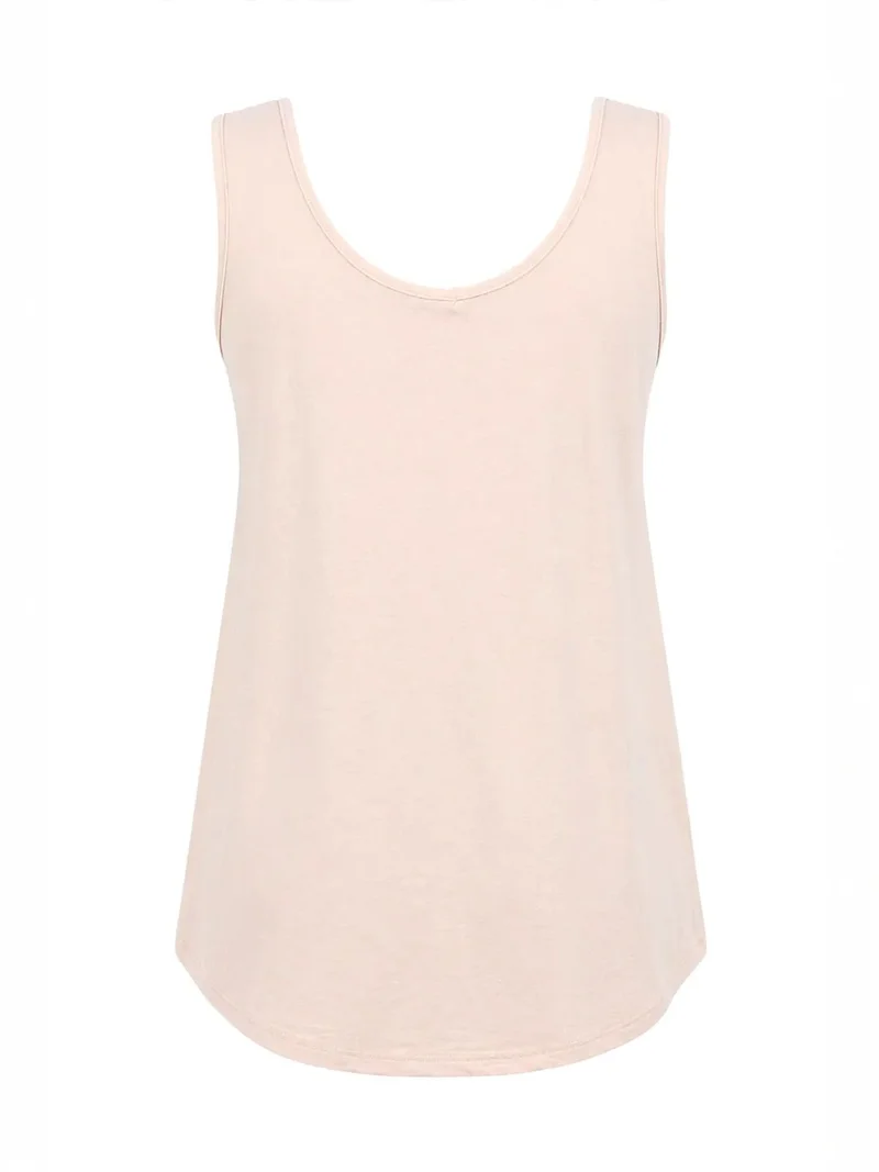 ميكسراي MIXRAY Casual U Neck Cotton Blend Tank Top