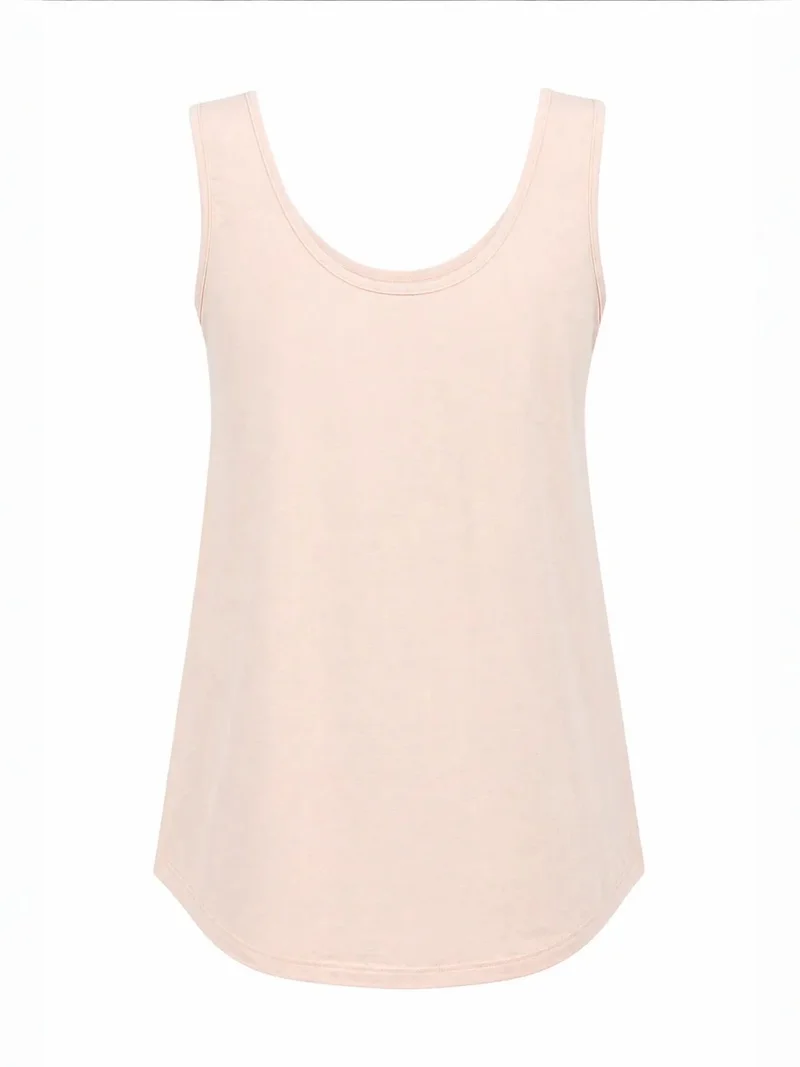 ميكسراي MIXRAY Casual U Neck Cotton Blend Tank Top