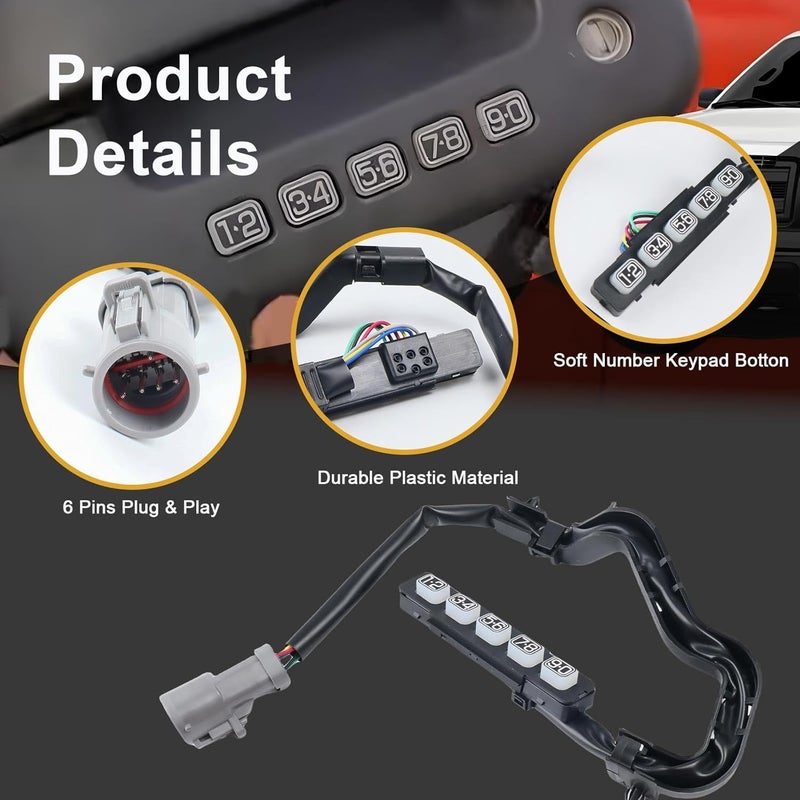 LLYZFED Keyless Entry Wired Door Keypad Actuator for Ford F150 2009-2014 & Lincoln Mark LT 2010-2014 - Image 4