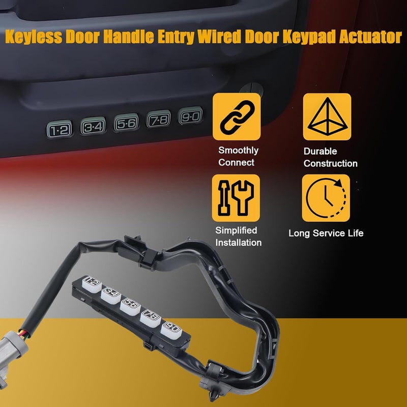 LLYZFED Keyless Entry Wired Door Keypad Actuator for Ford F150 2009-2014 & Lincoln Mark LT 2010-2014 - Image 5