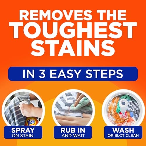 Tide Laundry Stain Remover with Oxi, Rescue Clothes, Upholstery, Carpet and more from Tough Stains, Stain Treater, 22 Fl Oz (Pack of 4) - Image 5