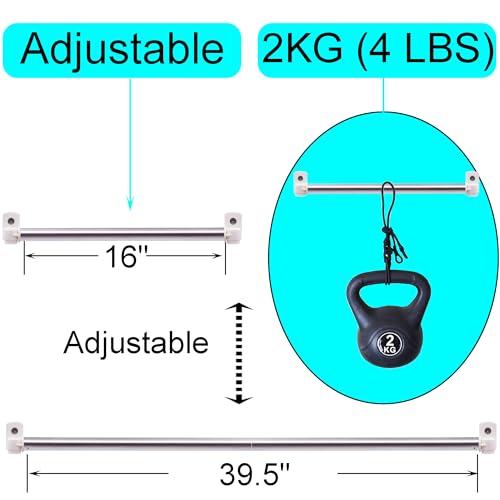 YYST Type A 395 Sash Window Curtain Rod for Top Bottom Doors Sidelights Petite Caf Rods W Screws White 2 - Image 3