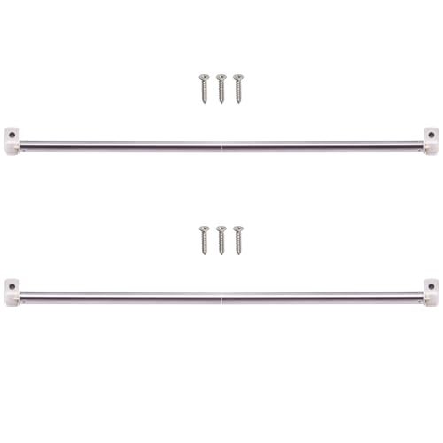 YYST Type A 395 Sash Window Curtain Rod for Top Bottom Doors Sidelights Petite Caf Rods W Screws White 2 - Image 1