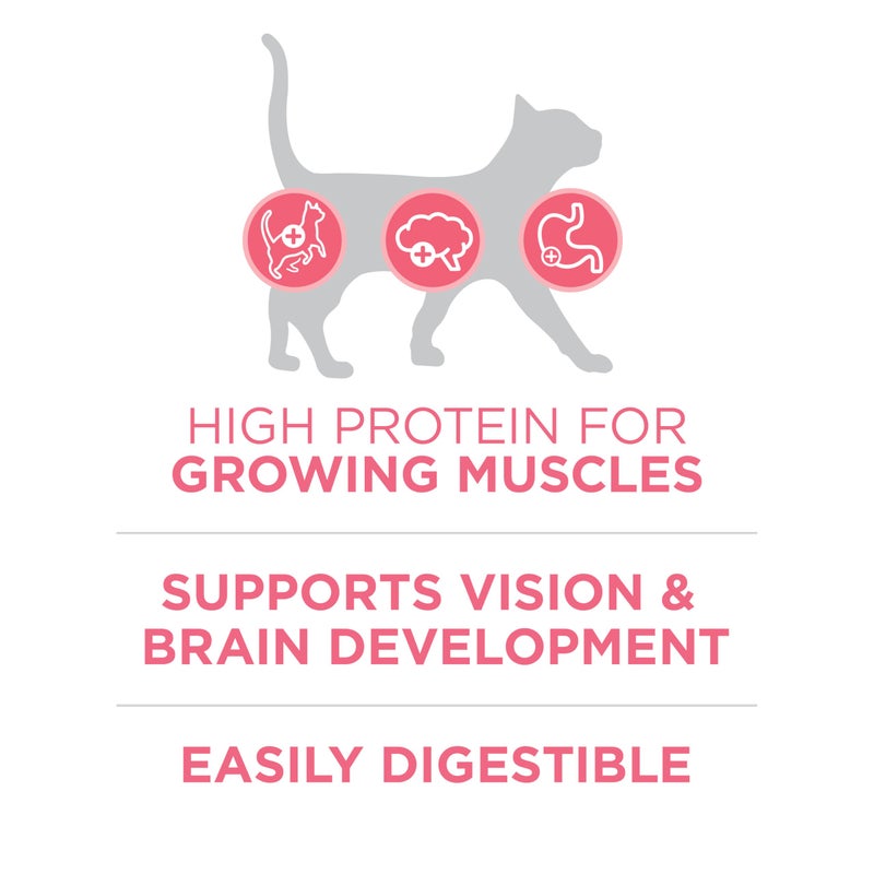 Purina ONE High Protein, Natural Dry Kitten Food, +Plus Healthy Kitten Formula - 16 lb. Bag - Image 4