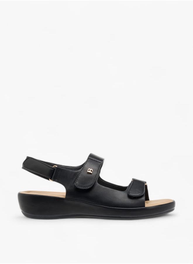 Flora Bella By Shoexpress Women Solid Sandals with Hook and Loop Closure  - Image 2
