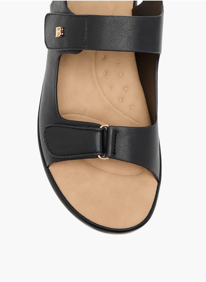 Flora Bella By Shoexpress Women Solid Sandals with Hook and Loop Closure  - Image 3