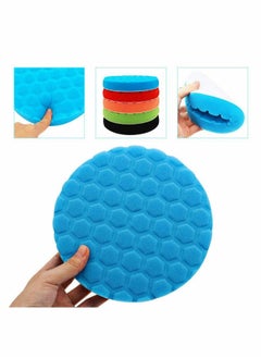 Excefore 150mm Polishing Pad, 5Pcs Hex Logic Polishing Sponges Saving Wax Replaceable Car Polishing Pad Foam Set For Eccentric Polishing Machine Grinder - Car Polishing Professional Set  - Image 4