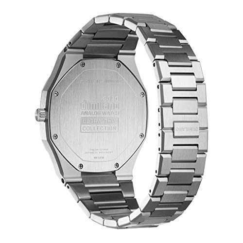 D1 Milano Ultra Thin Unisex Luxury Watch, Stainless Steel Case, Quartz Movement, Stainless Steel Strap, 50M Water Resistant Timepiece, Green Dial, 2 Years Warranty - UTBJ06 - Image 4