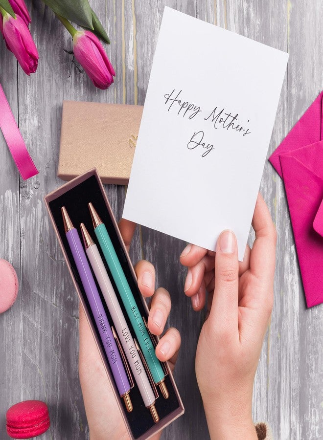 MESMOS 3Pk Fancy Pens for Mom, Mothers Day Gifts for Mom, Grandma Mothers Day Gift, Presents from Daughter or Son, Best Ever Smooth Writing Nice Pen Set - Image 4