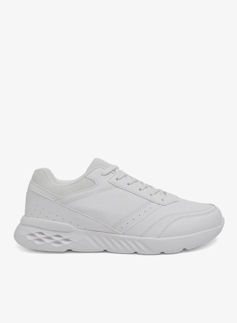 Redtag Men White Solid Sneakers
