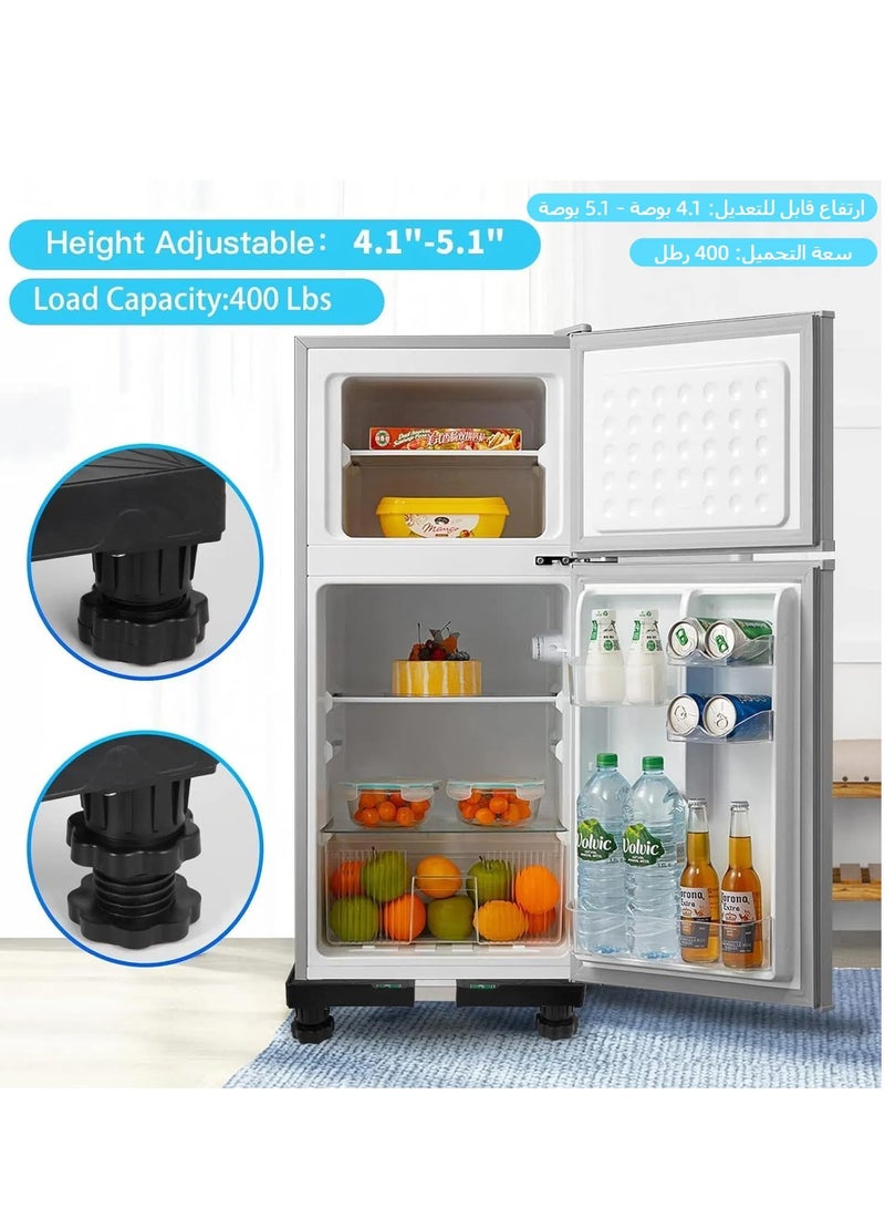 Relex Washing Machine Stand Base, Furniture Mini Fridge Stand with 4 Strong Feet, Refrigerator Stand, Washer and Dryer pedestal for 16"-25" Appliance - Image 2