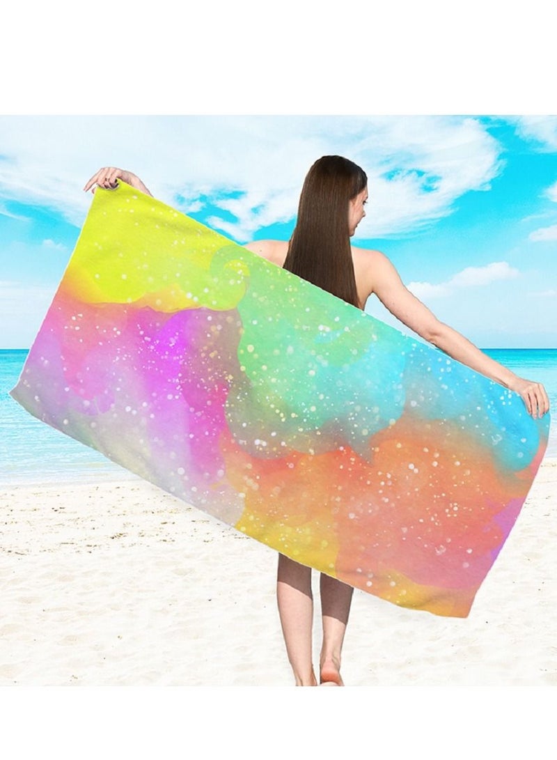 Y&D Microfiber Beach Towel,Quick Fast Dry Super Bath Towels Absorbent Blanket,Suitable For Travel,Camping,Pool