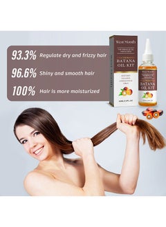 West&Month Batana Oil KIT, 100% Natural Batana Oil Organic With Micro-Needle Roller, Hair Growth For Men And Women, Enhances Hair And Skin Radiance, Hair Oil For Hair Growth And Treatment, 60ML  - Image 5