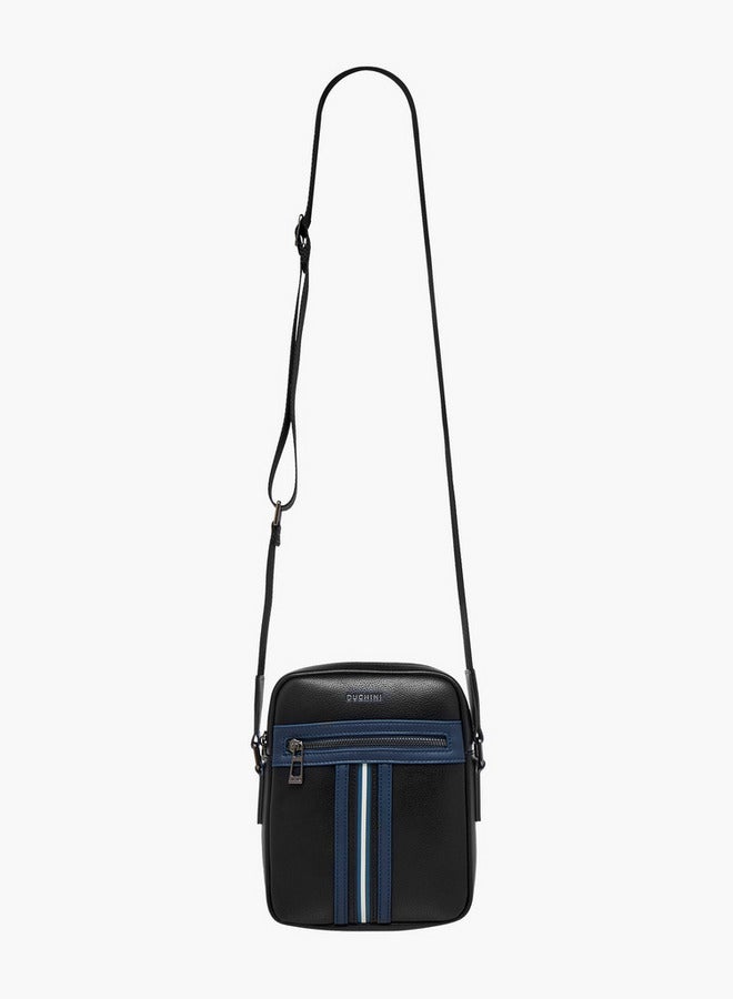 دوتشيني حقيبة كروس بودي مخططة بحزام قابل للتعديل - Image 2