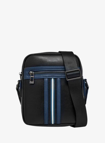 DUCHINI Striped Crossbody Bag with Adjustable Strap