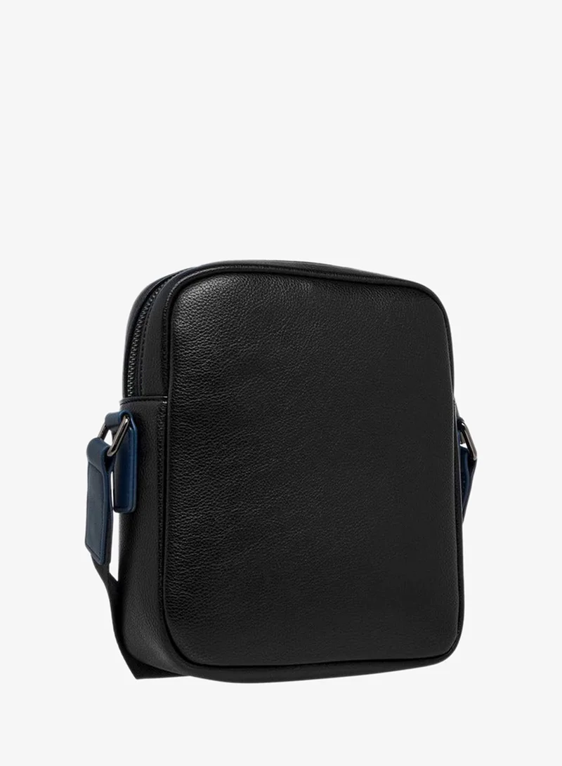 DUCHINI Striped Crossbody Bag with Adjustable Strap