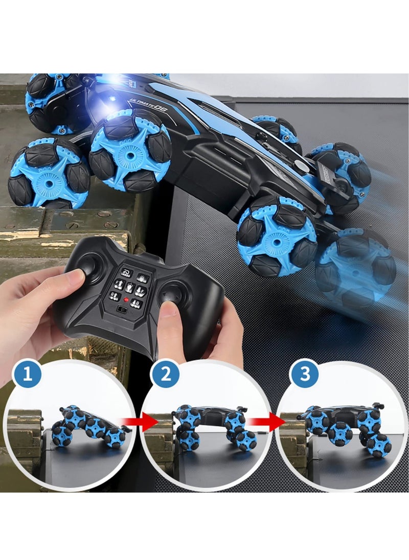 Excefore 8WD RC Stunt Car 360 Spin Flip RC Stunt Car with Light and Cool Spray Gift for Boys  - Image 5