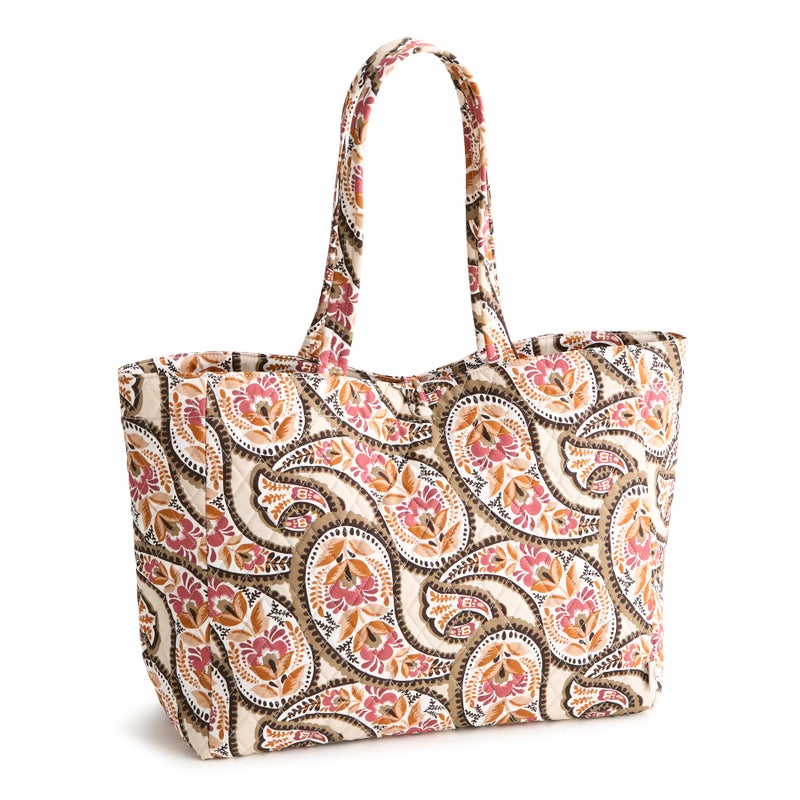 Vera Bradley Premium Cotton Hathaway Tote Bag, Blooming Paisley, One Size - Image 1