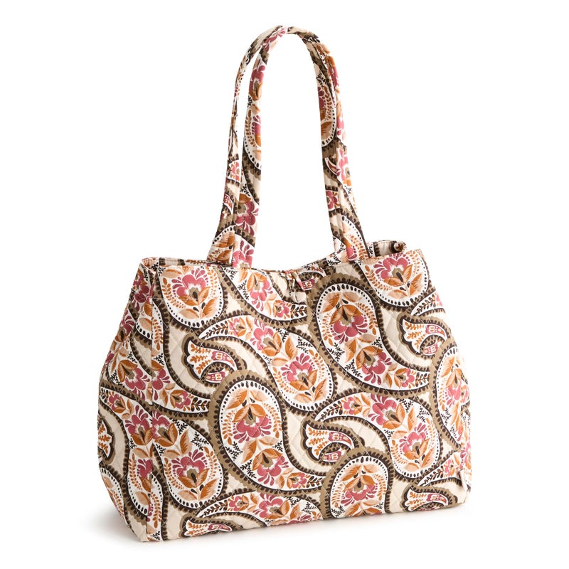 Vera Bradley Premium Cotton Hathaway Tote Bag, Blooming Paisley, One Size - Image 2