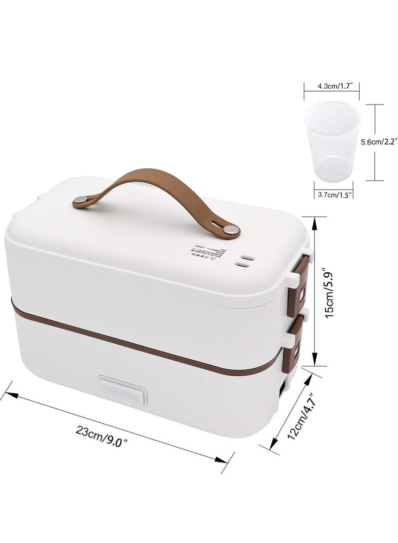 Acotsun Electric Lunch Box,15 Minutes Fast Heating,2 Tier 800ML Detachable 304 Stainless Steel Containers for Men,Women & Adults-Portable Food Warmer for Car, Truck, Office  - Image 5