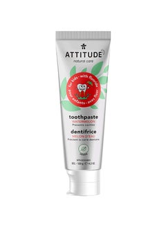 Attitude Kids Natural Toothpaste With Fluoride, Prevents Tooth Decay, Cavities, Vegan And Sugar-Free, Watermelon, 120 Grams  - Image 1
