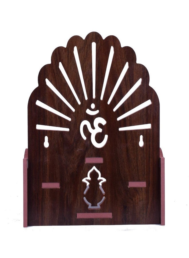 Lakhaji Beautiful MDF Wooden Temple Home Temple Pooja Mandir Wall Hanging and Table Top Home Mandir Temple Home Decor Beautiful Wooden Temple (Brown) - Image 2