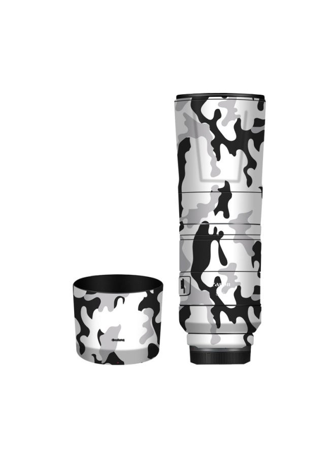 Loquat Walking Donkey Suitable For Canon RF800F11 Lens Protection Film Foil Foil All-inclusive Color Sticker Color Change Film-Color:Snow Camouflage - Image 1