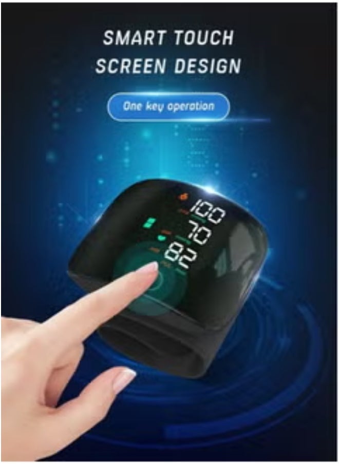 TIGER Digital Wrist Blood Pressure Monitor with Adjustable Cuff Voice Function Large Display 2x99 Memory Readings Automatic BP Detector with Carrying Case - Image 3