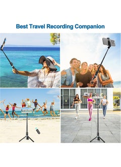 Eocean Selfie Stick Tripod with Rechargeable Remote, 130cm Phone Tripod for iPhone– Portable Mobile Tripod Stand for Trave Video Recording  - Image 5